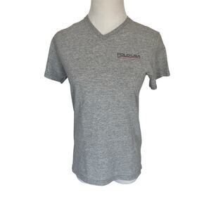 S Polo Jeans Co. Ralph Lauren Short Sleeve Gray V-Neck Tee Top Shirt